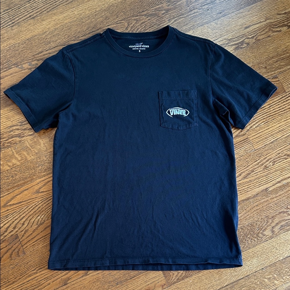 Vineyard Vines Football Short-Sleeve Pocket Tee